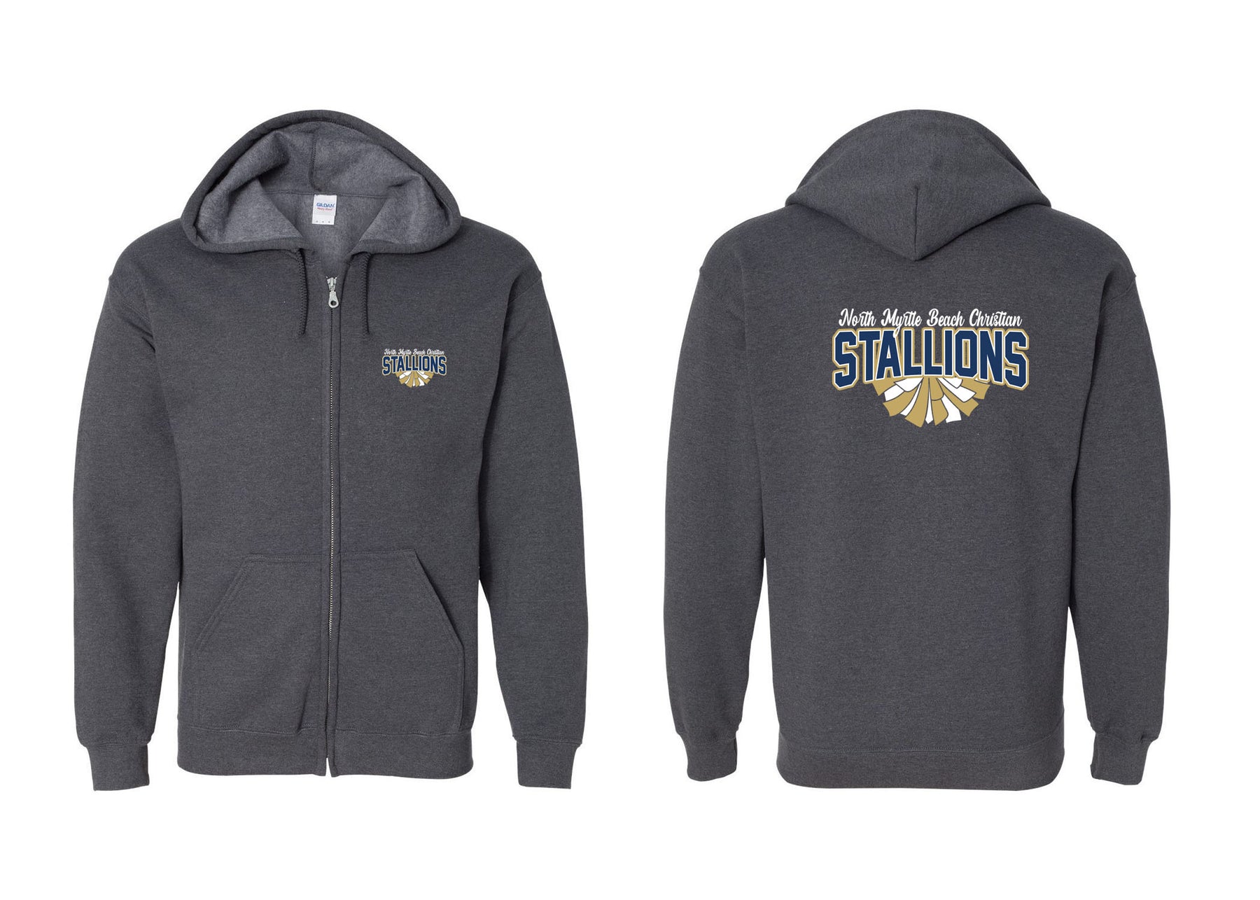 NMB Christian School Cheer design 1 Zip up Sweatshirt