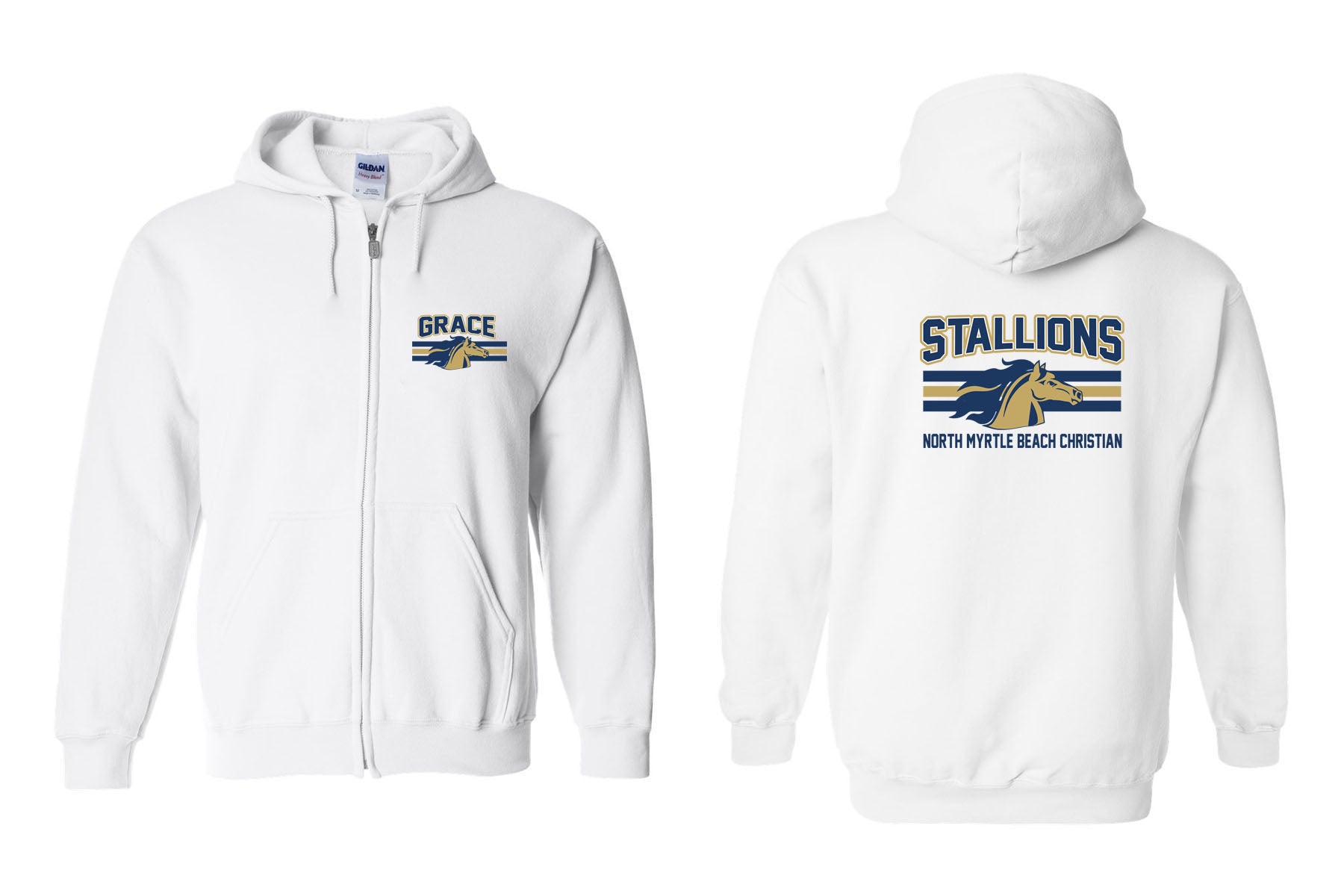 NMB Christian School design 1 Zip up Sweatshirt