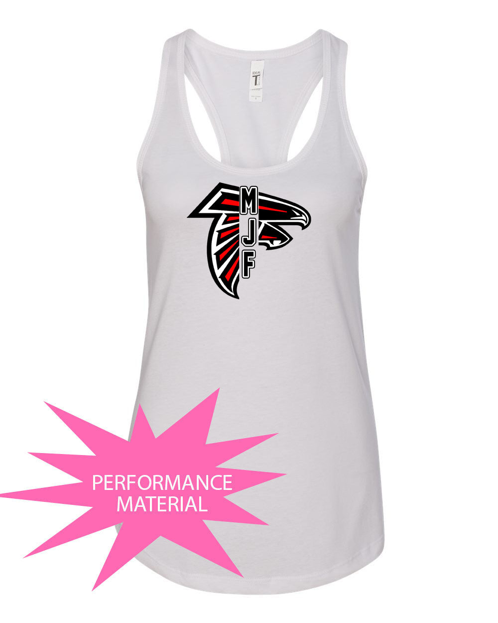 Falcons Football Performance Racerback Tank Top Design 5