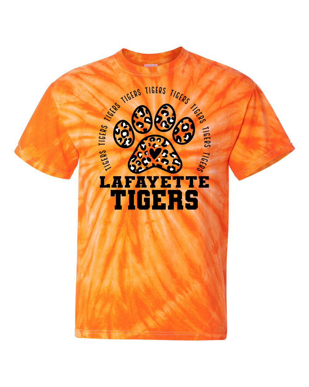 Tigers Design 9 Tie Dye t-shirt