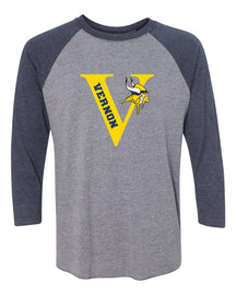 Vernon Vikings Football raglan shirt Design 7