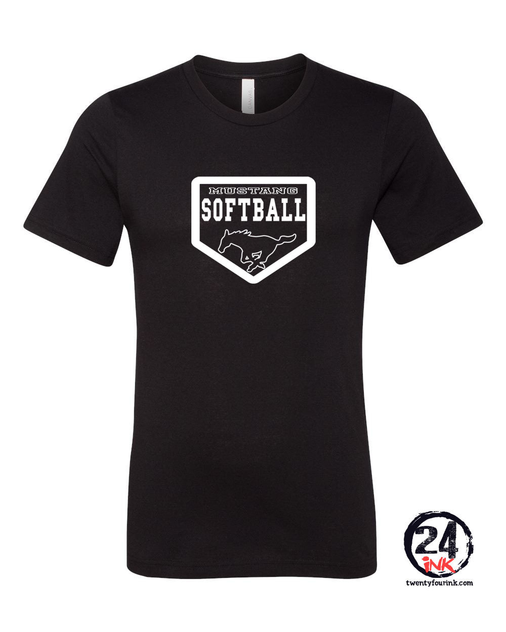 Mustangs Softball Design 1 T-Shirt
