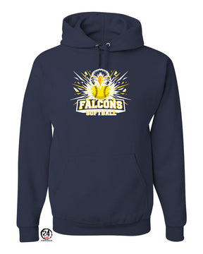Falcons Softball Hooded Sweatshirt Design 1