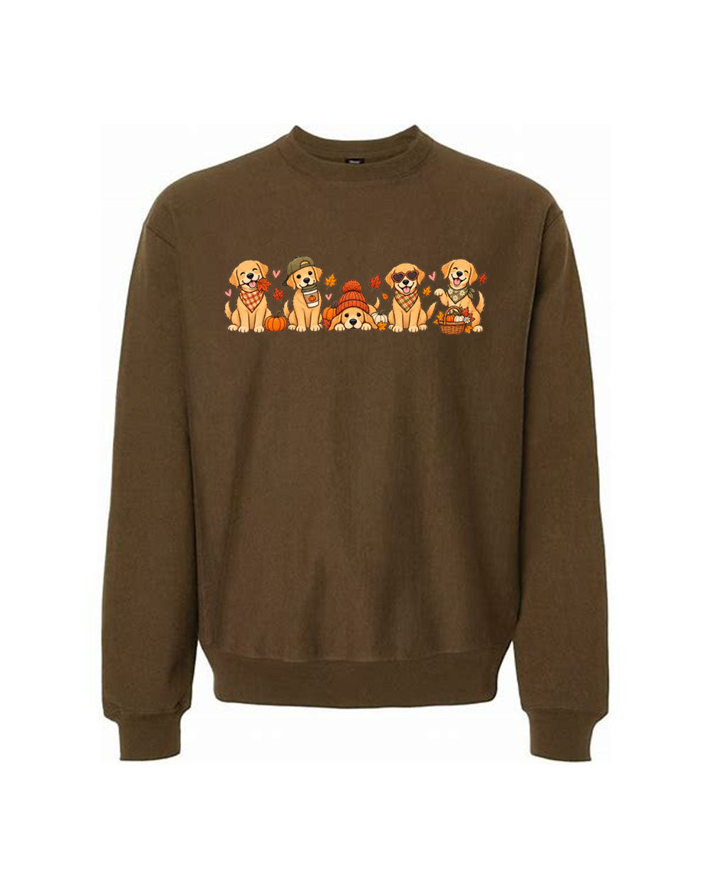 Puppies and Pumpkins non hooded sweatshirt