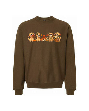 Puppies and Pumpkins non hooded sweatshirt