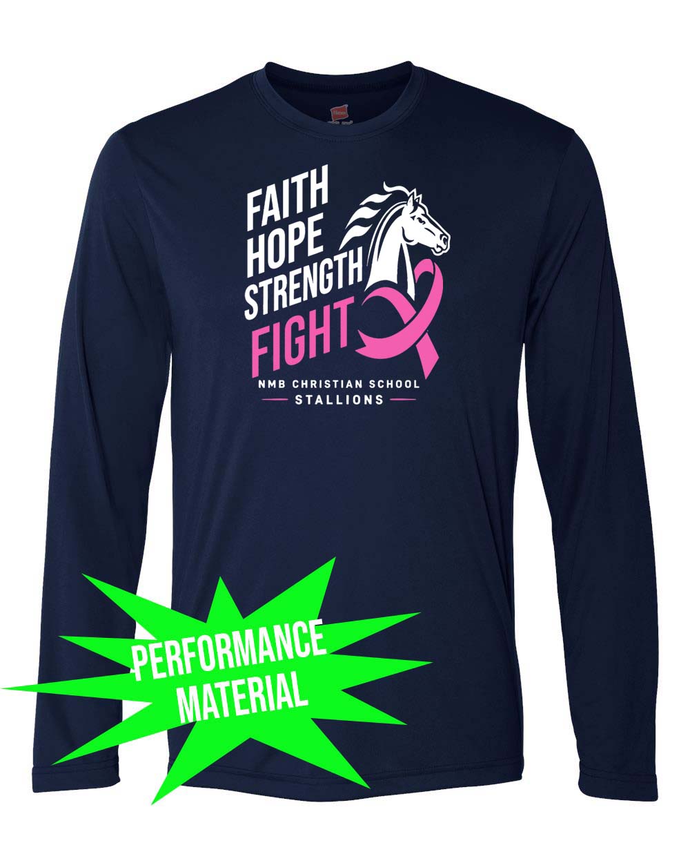 NMB Christian School October Event Performance Material Long Sleeve Shirt Design 7