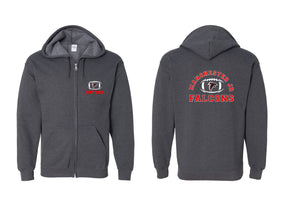 Falcons Football Zip up Sweatshirt Design 1