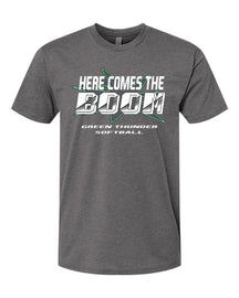 Green Thunder Softball Design 3 T-Shirt