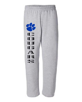 Cougars Open Bottom Sweatpants Design 2