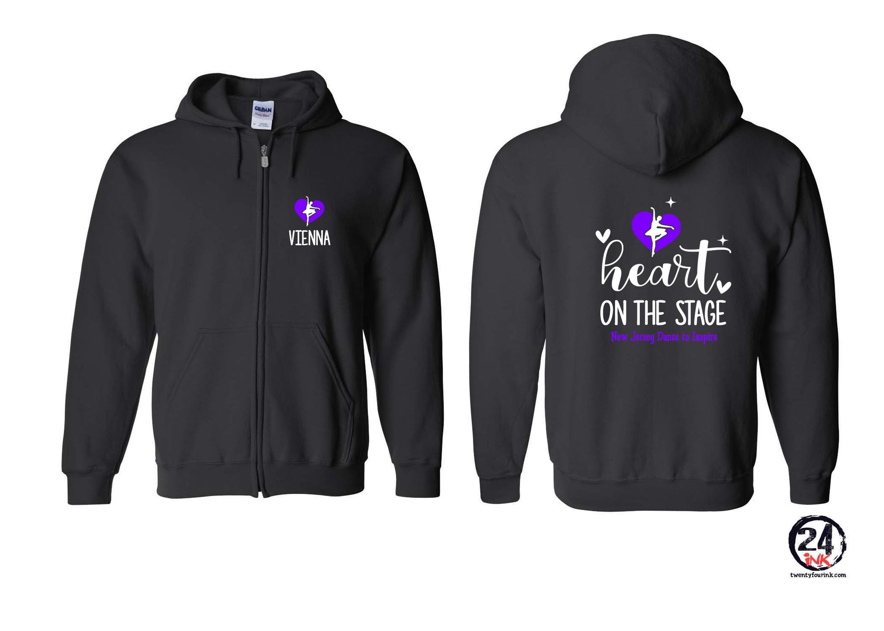 NJ Dance design 22 Zip up Sweatshirt