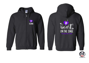 NJ Dance design 22 Zip up Sweatshirt