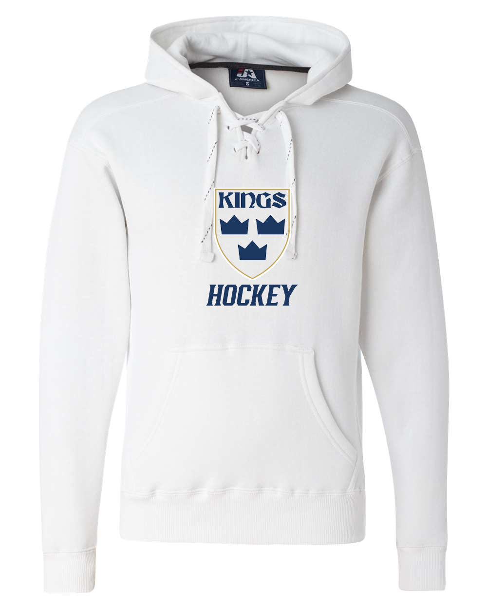 Kings Hockey Design 6 Hooded Sweatshirt with laces