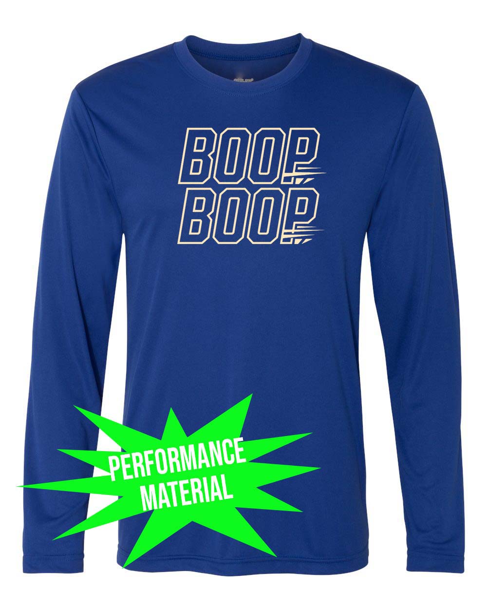 Boop Performance Material Long Sleeve Shirt Design 4
