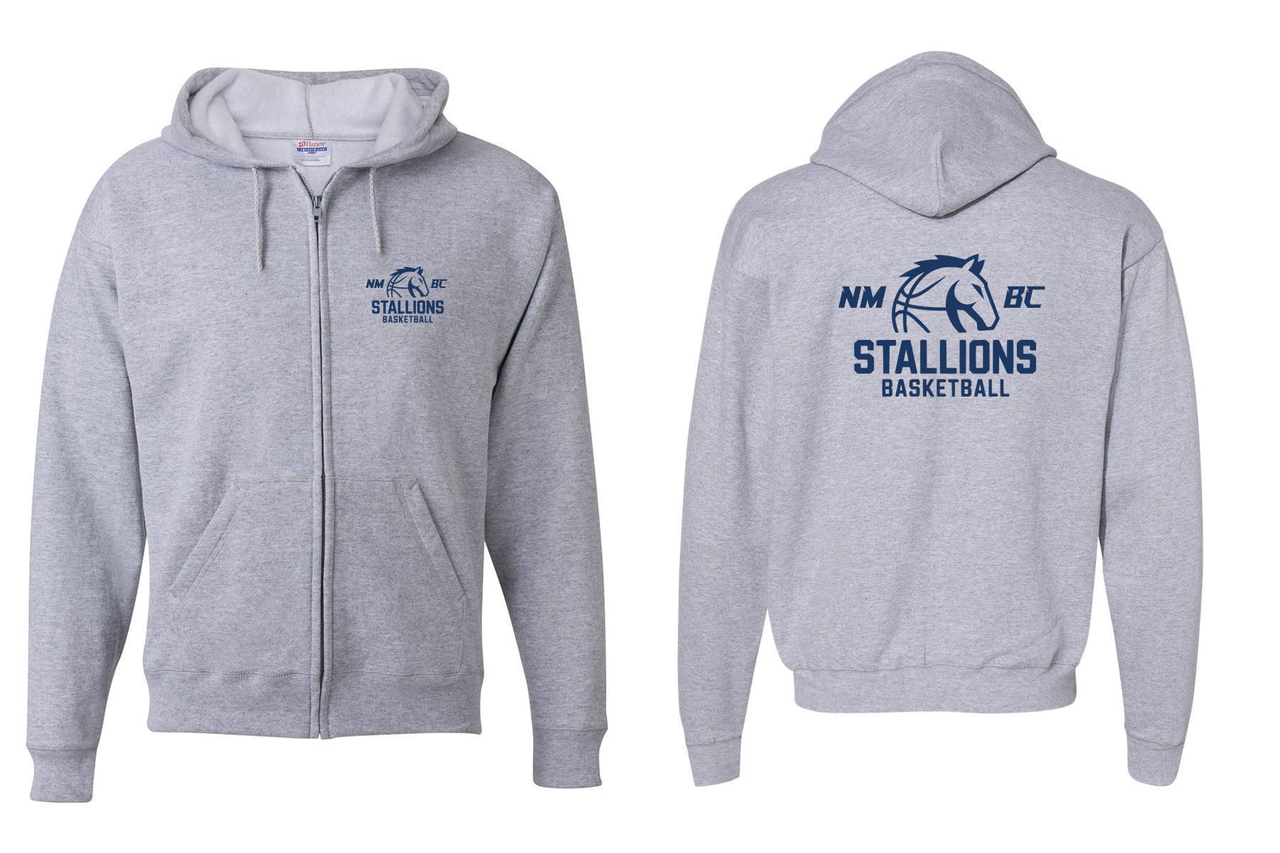 NMB Christian School Basketball design 1 Zip up Sweatshirt