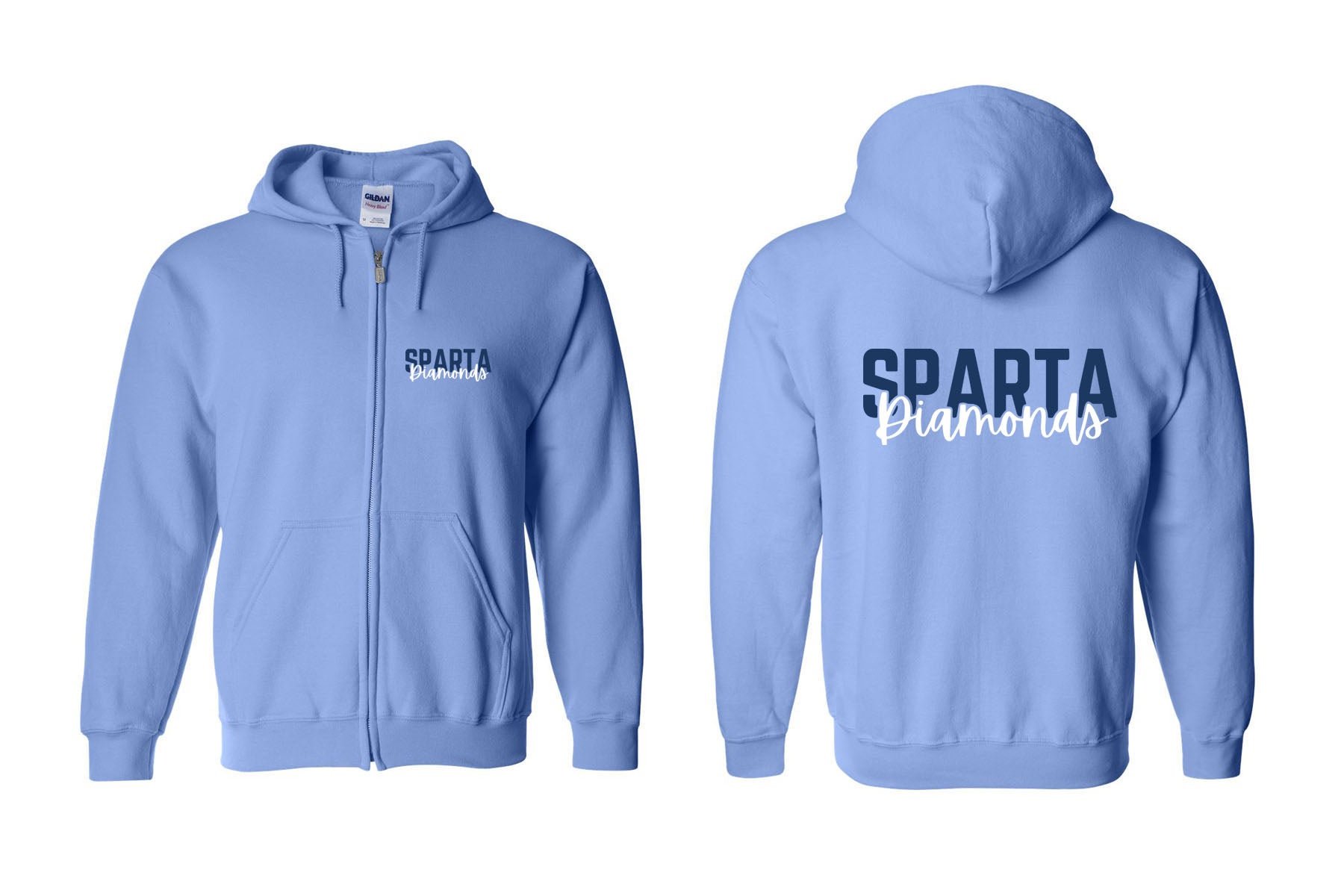Sparta Diamonds design 3 Zip up Sweatshirt