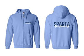 Sparta Diamonds design 3 Zip up Sweatshirt