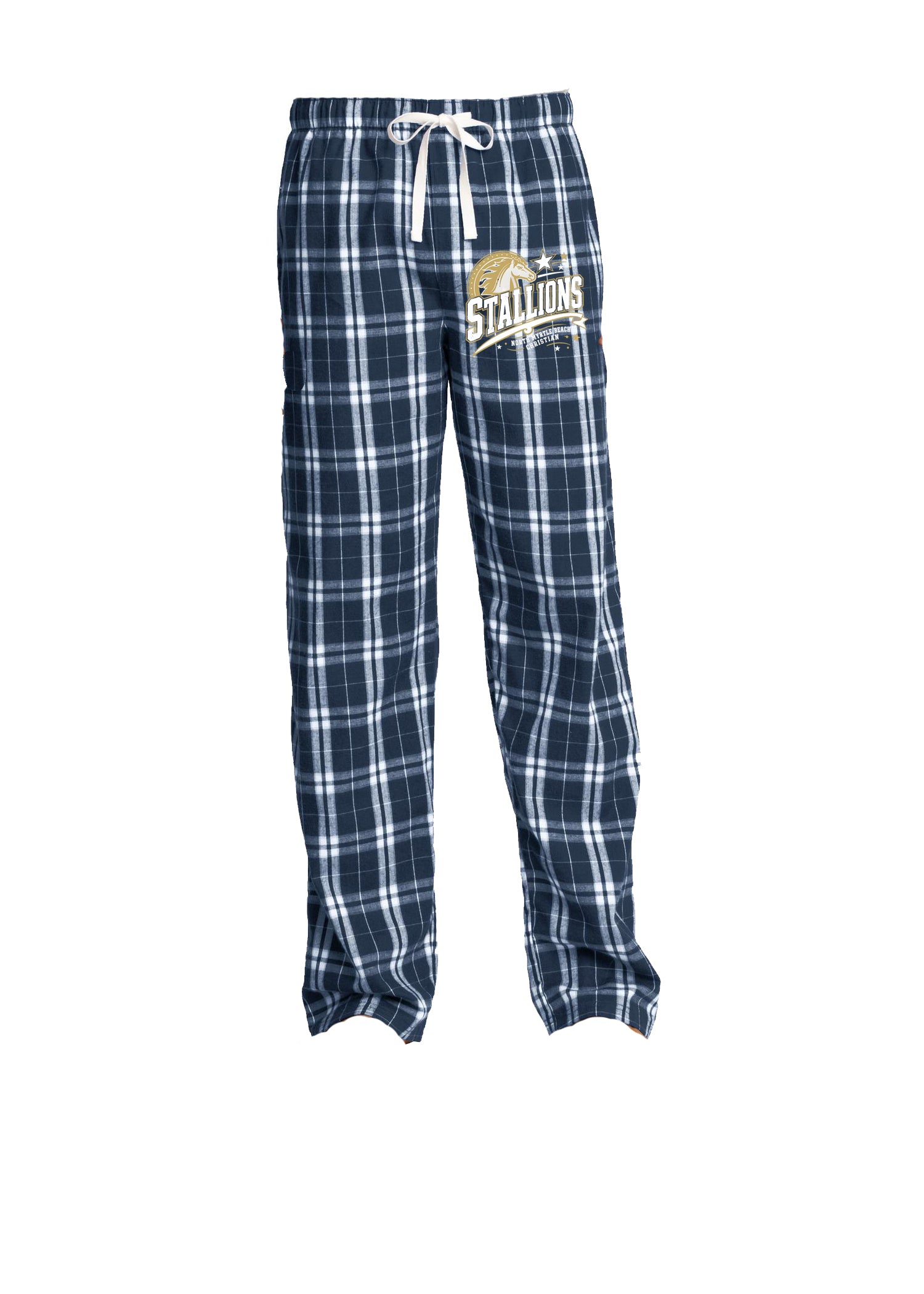 NMB Christian School spiritwear Flannel PJ Sweatpants Design 2