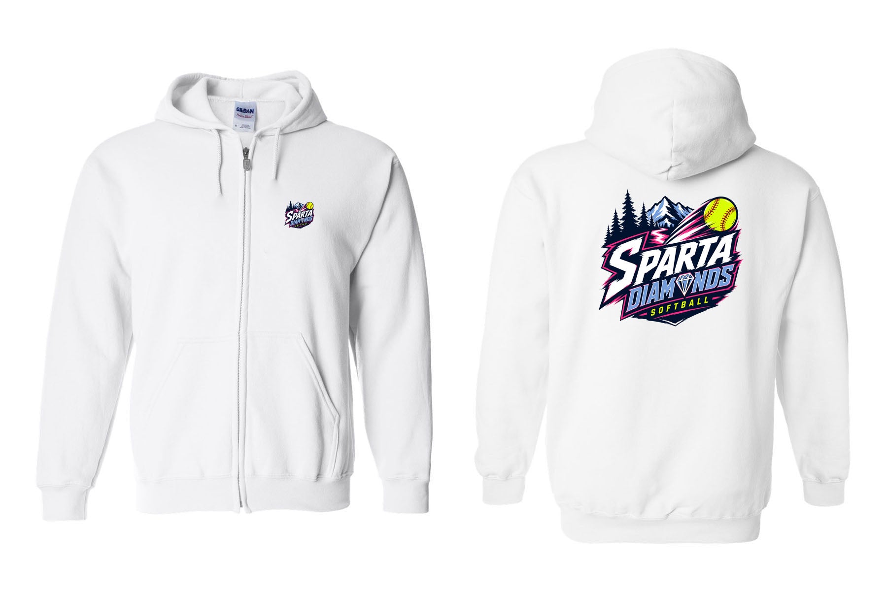 Sparta Diamonds design 1 Zip up Sweatshirt
