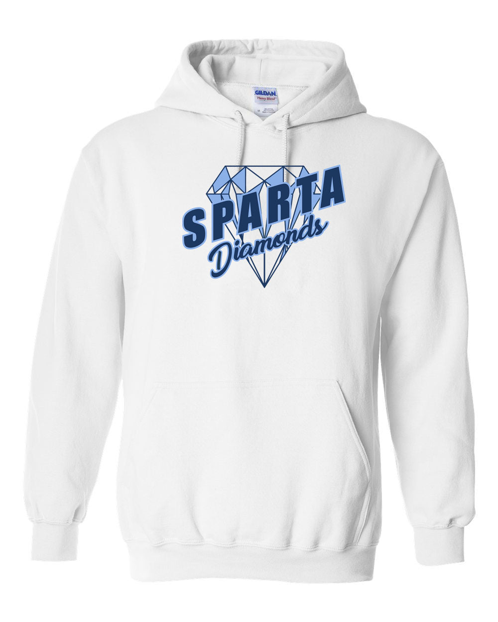 Sparta Diamonds Hooded Sweatshirt Design 2