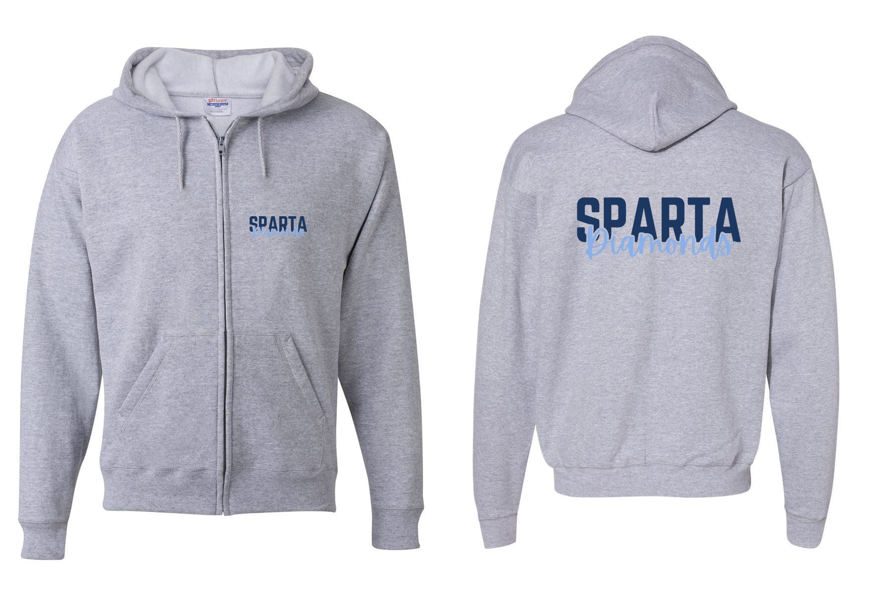 Sparta Diamonds design 3 Zip up Sweatshirt