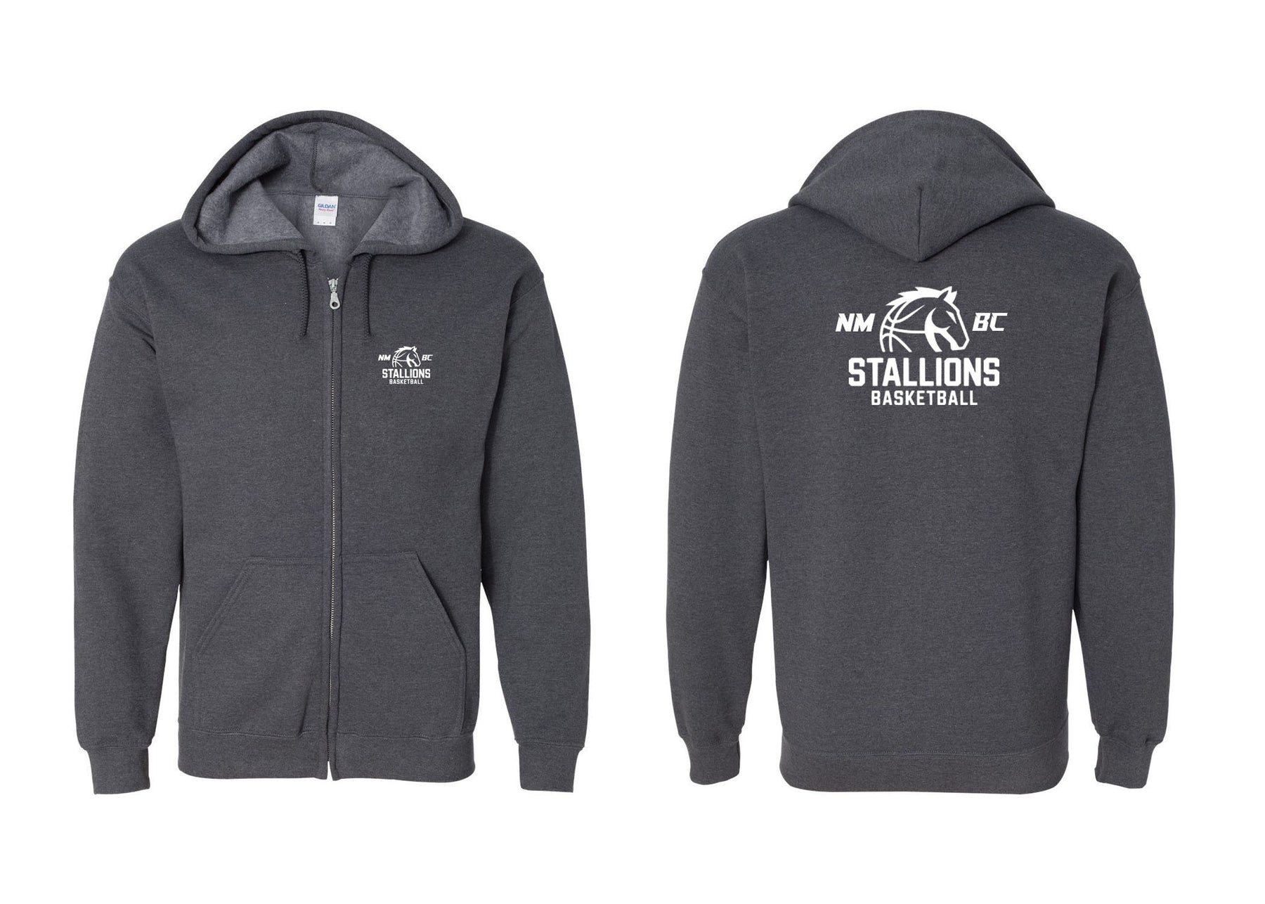 NMB Christian School Basketball design 1 Zip up Sweatshirt