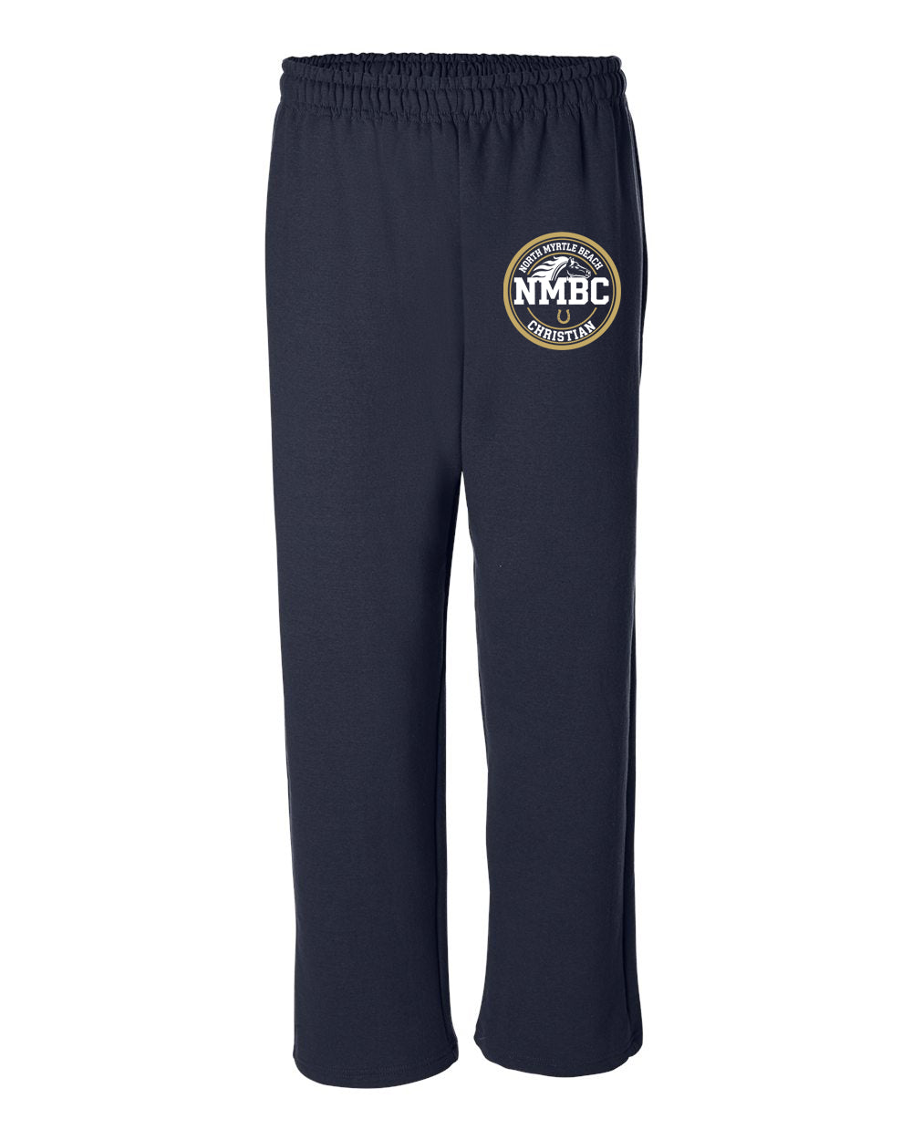 NMB Christian School Spiritwear Open Bottom Sweatpants Design 3