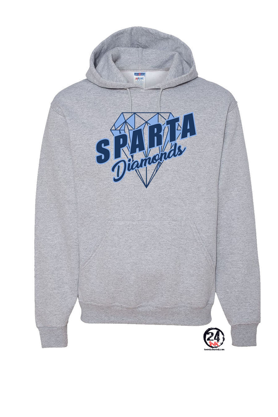 Sparta Diamonds Hooded Sweatshirt Design 2