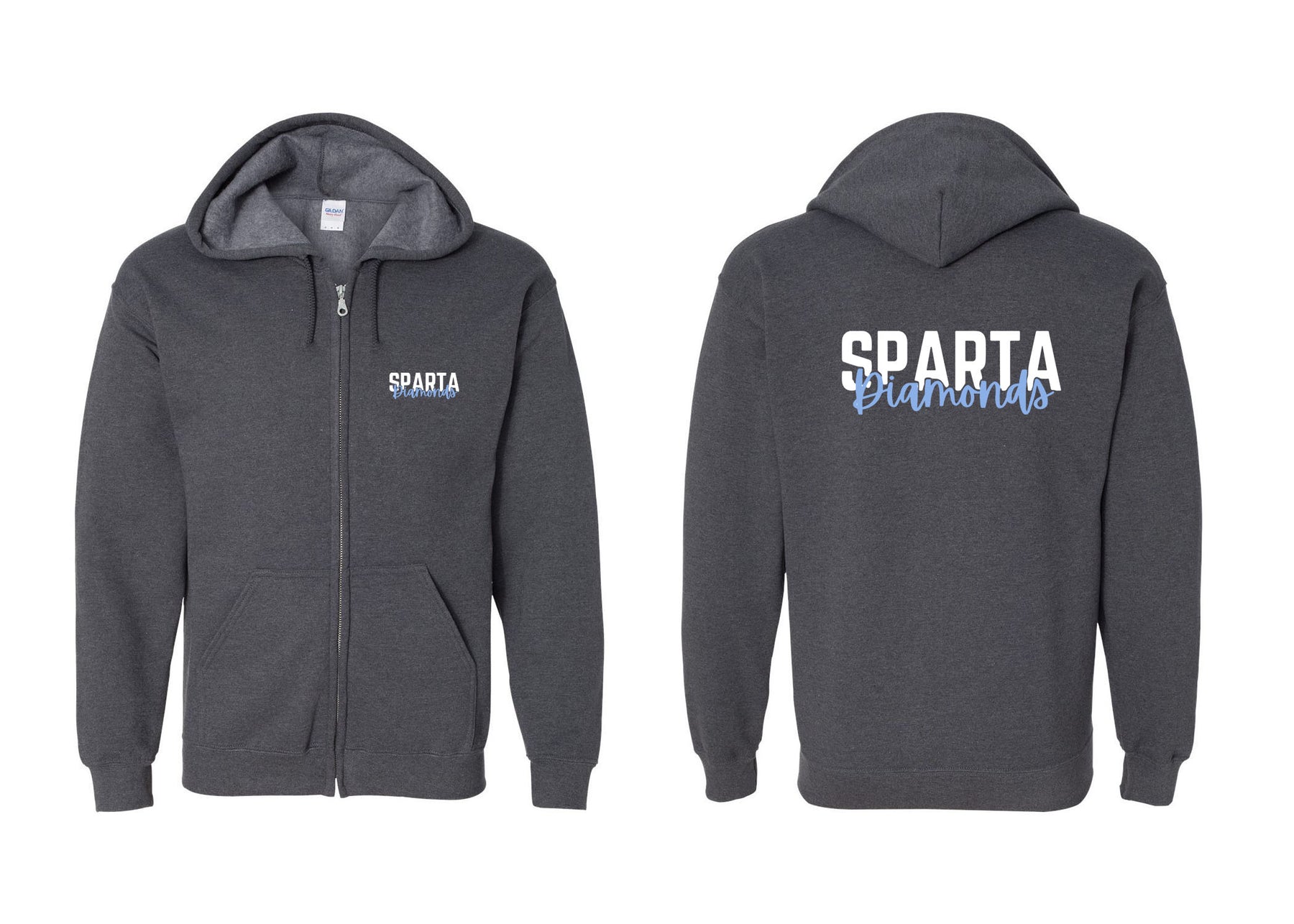 Sparta Diamonds design 3 Zip up Sweatshirt