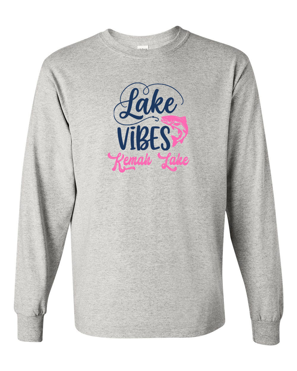Kemah Lake Long Sleeve Shirt Design 3