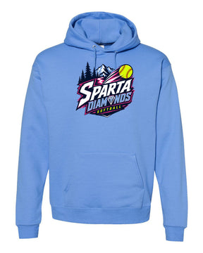 Sparta Diamonds Hooded Sweatshirt Design 1