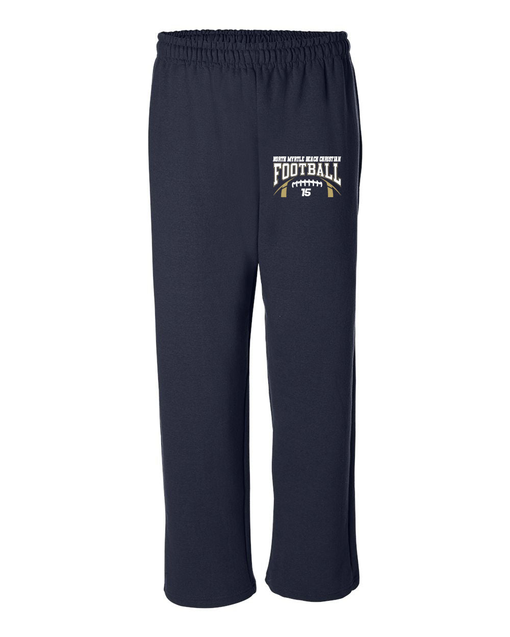NMB Christian School Football Open Bottom Sweatpants Design 2