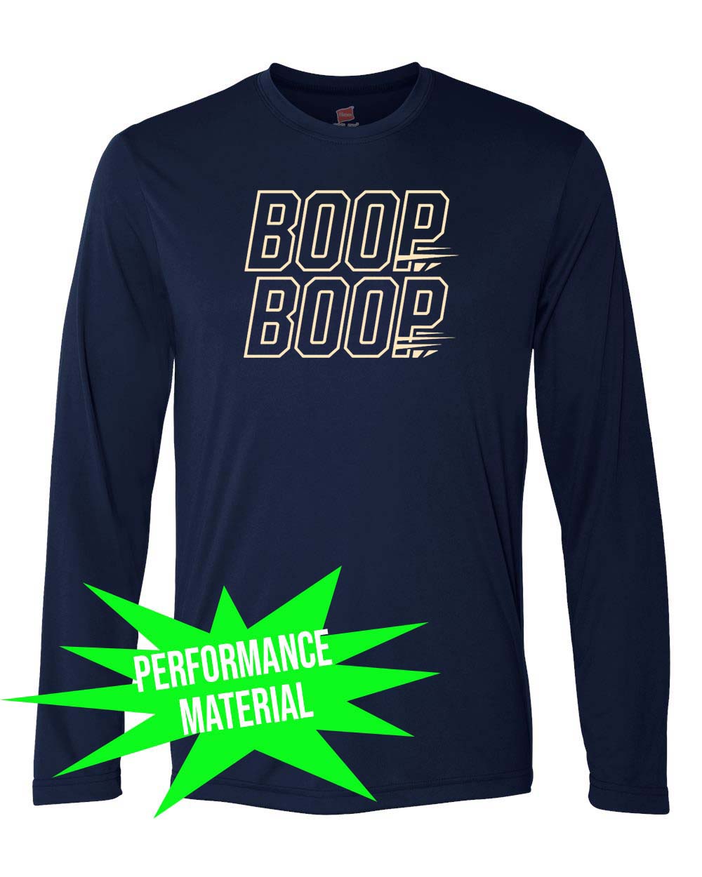 Boop Performance Material Long Sleeve Shirt Design 4
