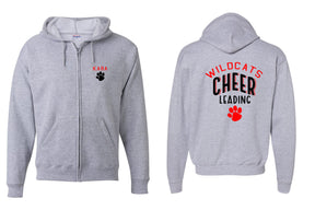 Wildcats Cheer design 5 Zip up Sweatshirt