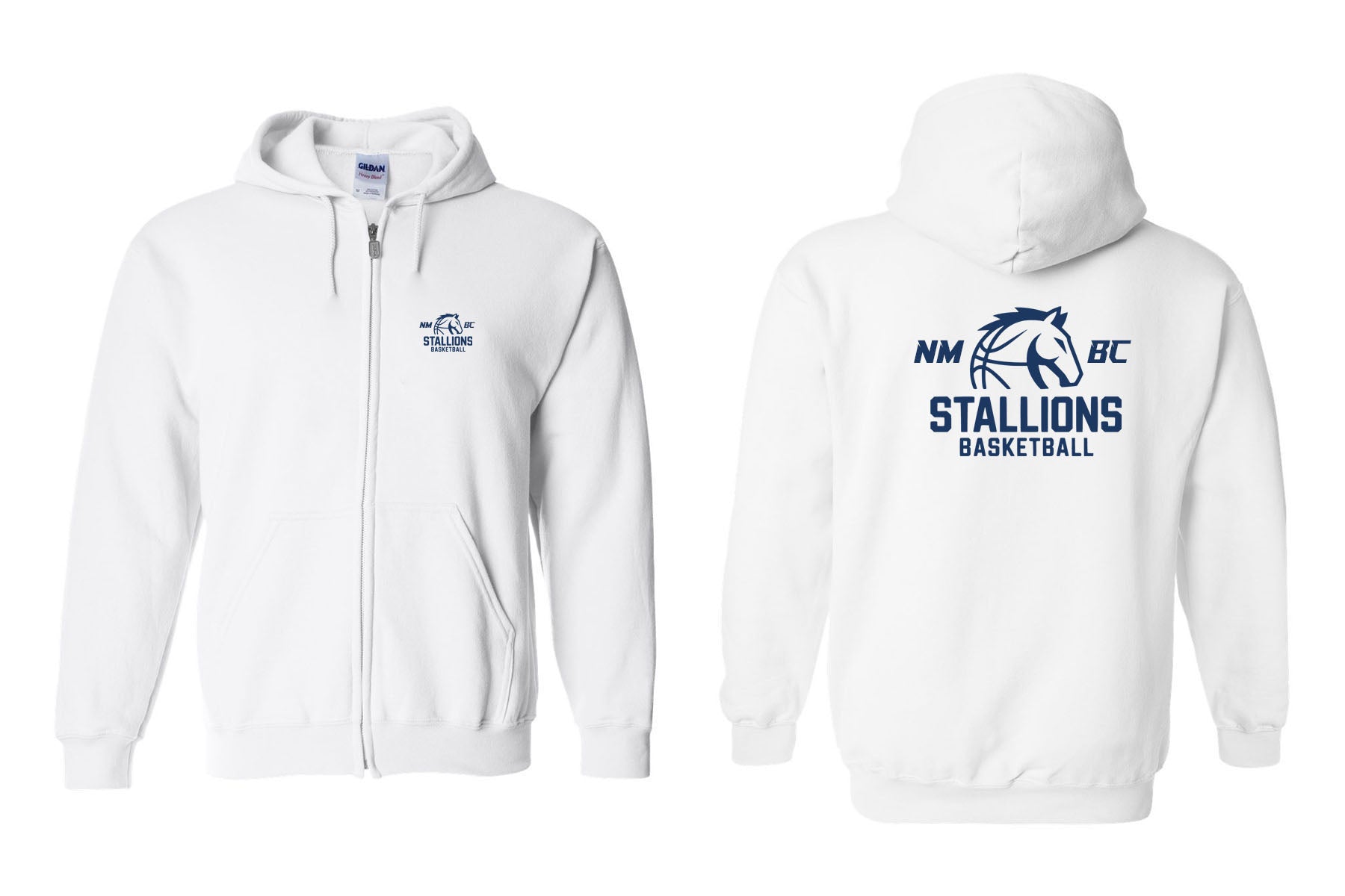 NMB Christian School Basketball design 1 Zip up Sweatshirt