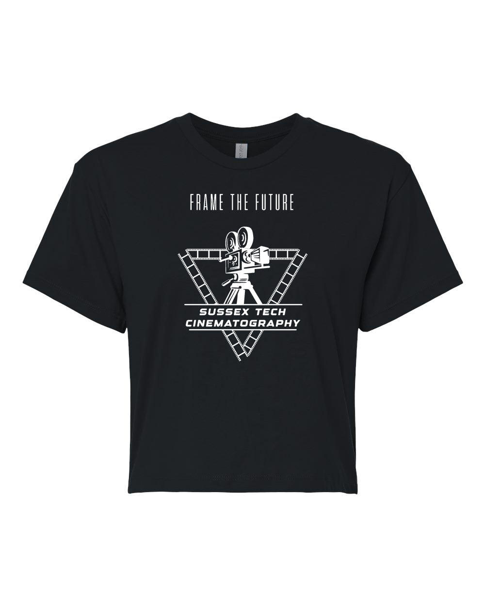 Sussex Tech Film Design 2 crop top