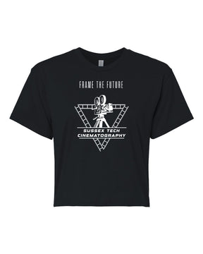 Sussex Tech Film Design 2 crop top