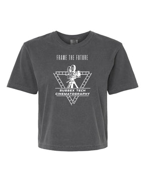 Sussex Tech Film Design 2 crop top