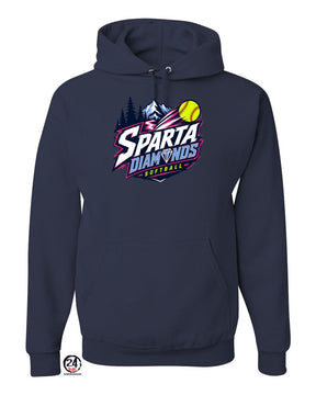 Sparta Diamonds Hooded Sweatshirt Design 1