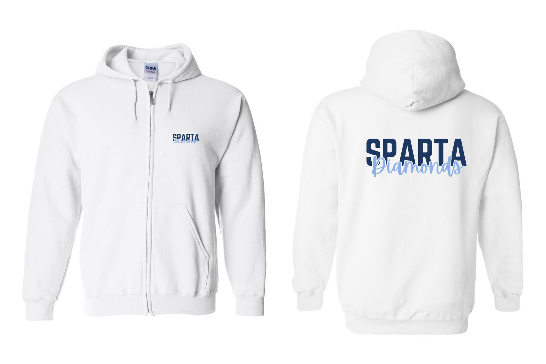Sparta Diamonds design 3 Zip up Sweatshirt