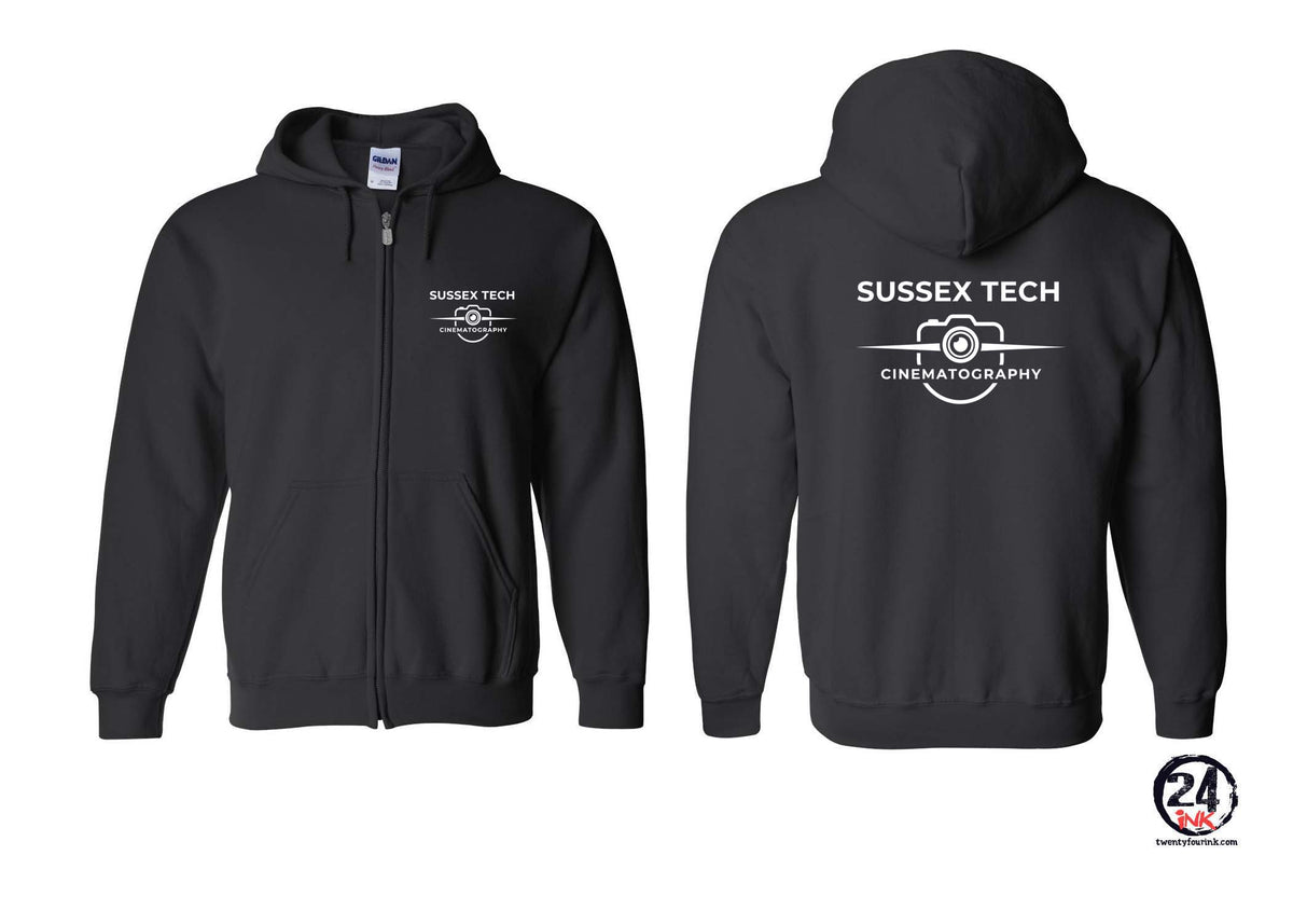 Sussex Tec Film design 3 Zip up Sweatshirt