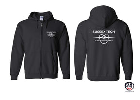 Sussex Tec Film design 3 Zip up Sweatshirt