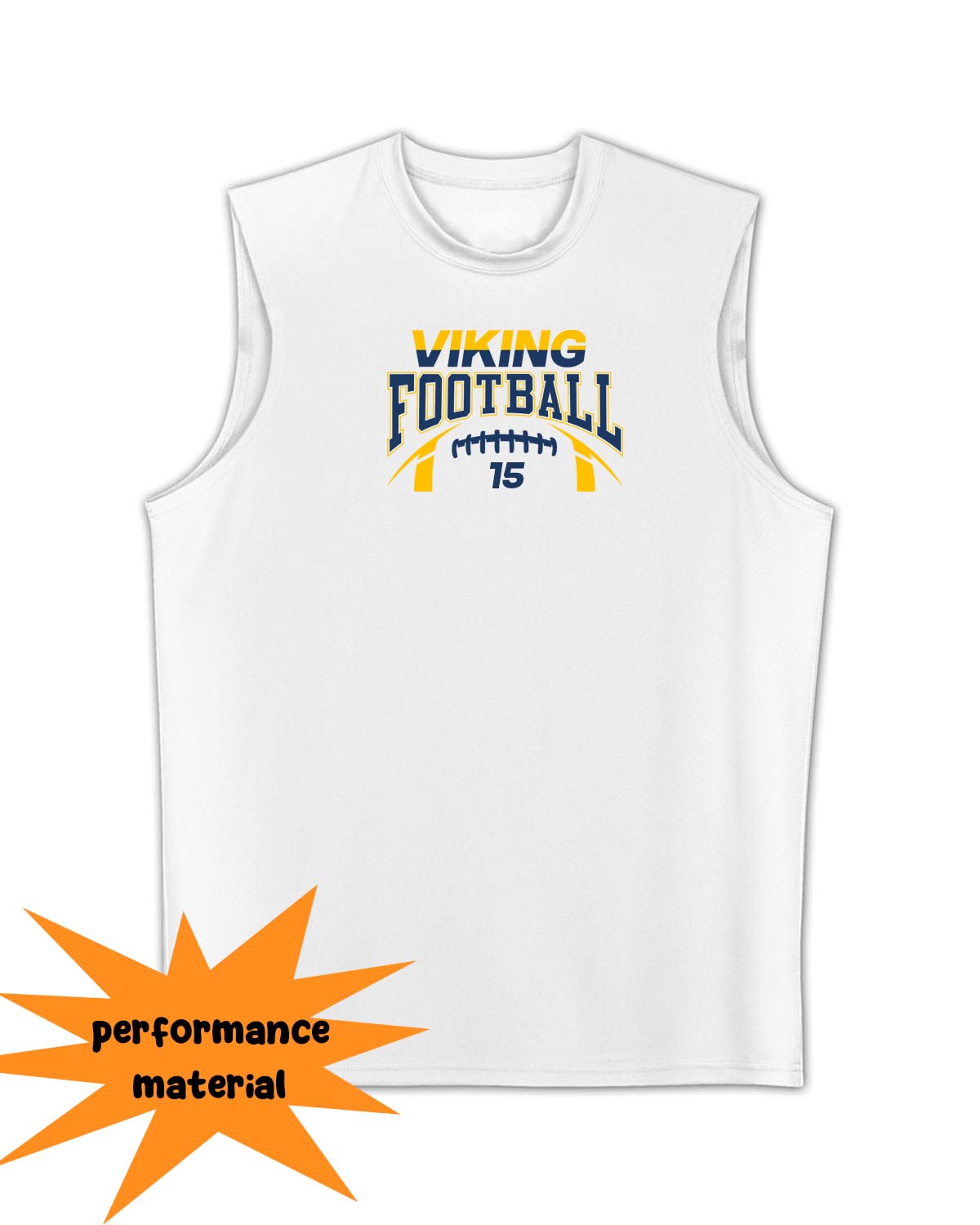 Vikings Football Design 8 Men's Performance Tank Top