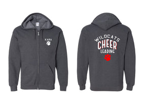 Wildcats Cheer design 5 Zip up Sweatshirt