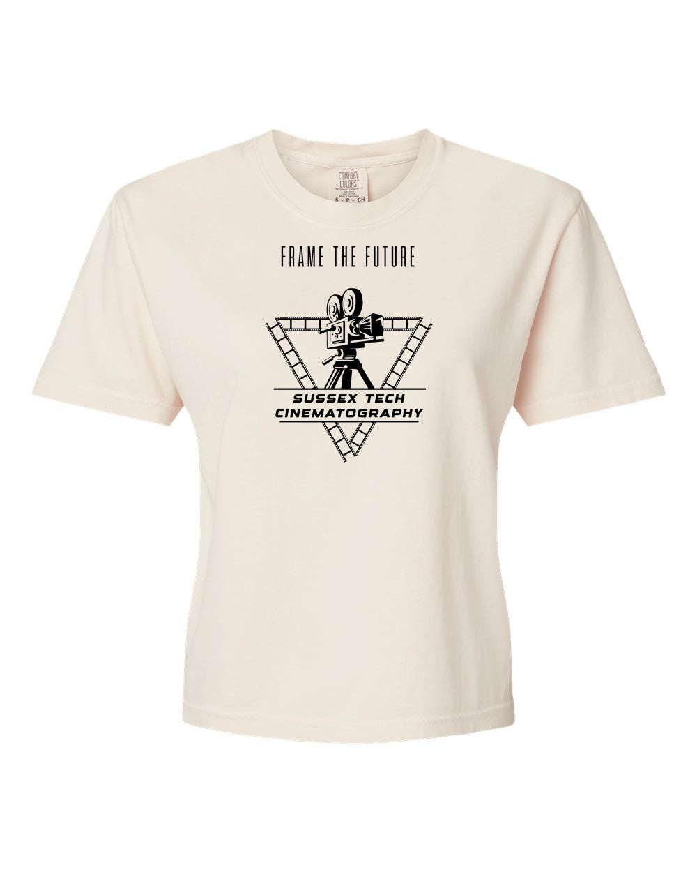 Sussex Tech Film Design 2 crop top