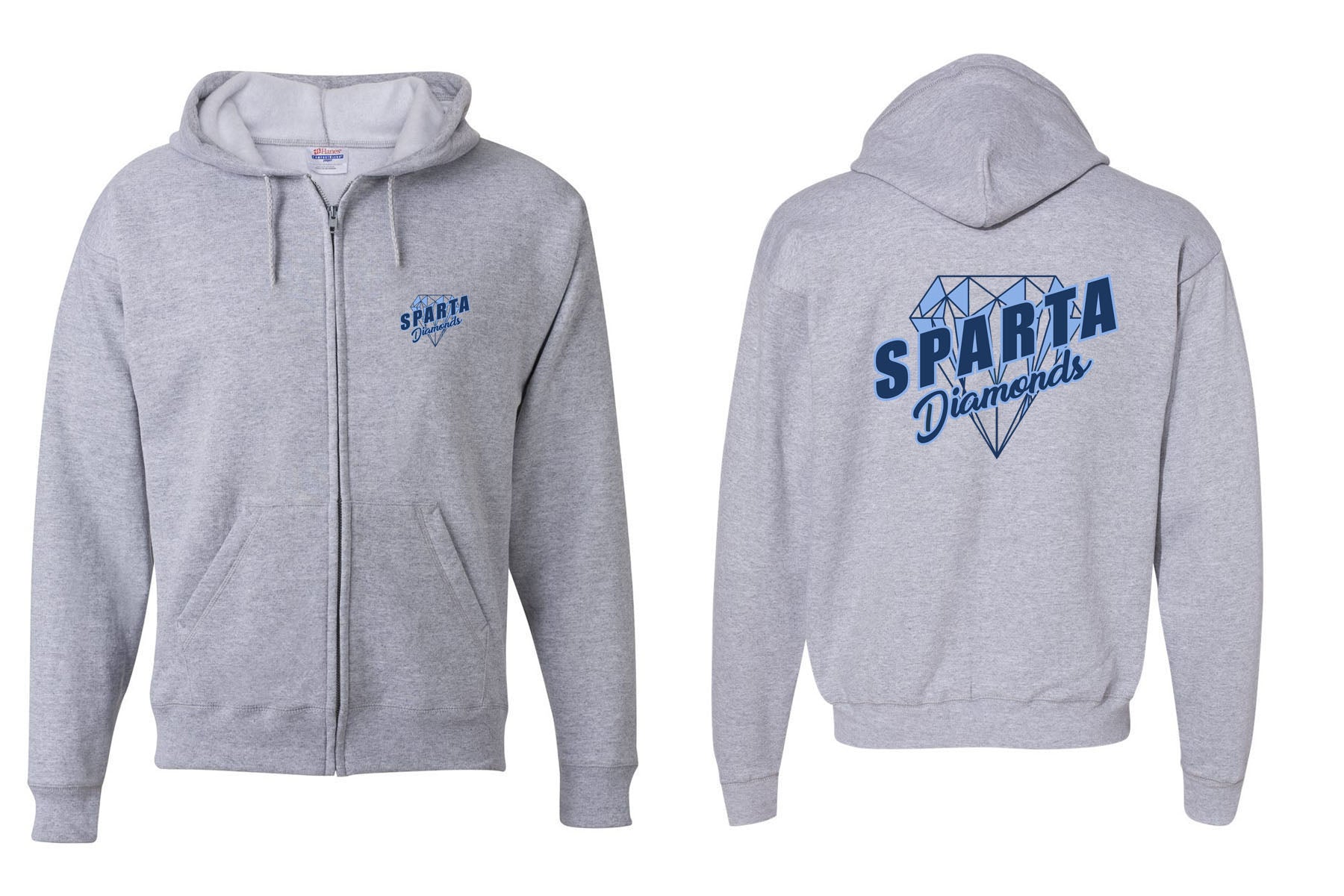 Sparta Diamonds design 2 Zip up Sweatshirt