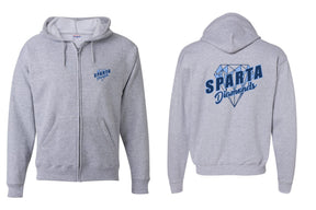 Sparta Diamonds design 2 Zip up Sweatshirt