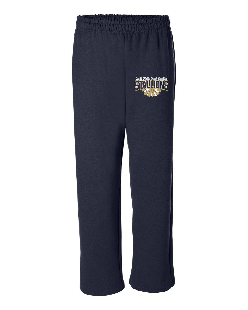 NMB Christian School Cheer Open Bottom Sweatpants Design 1