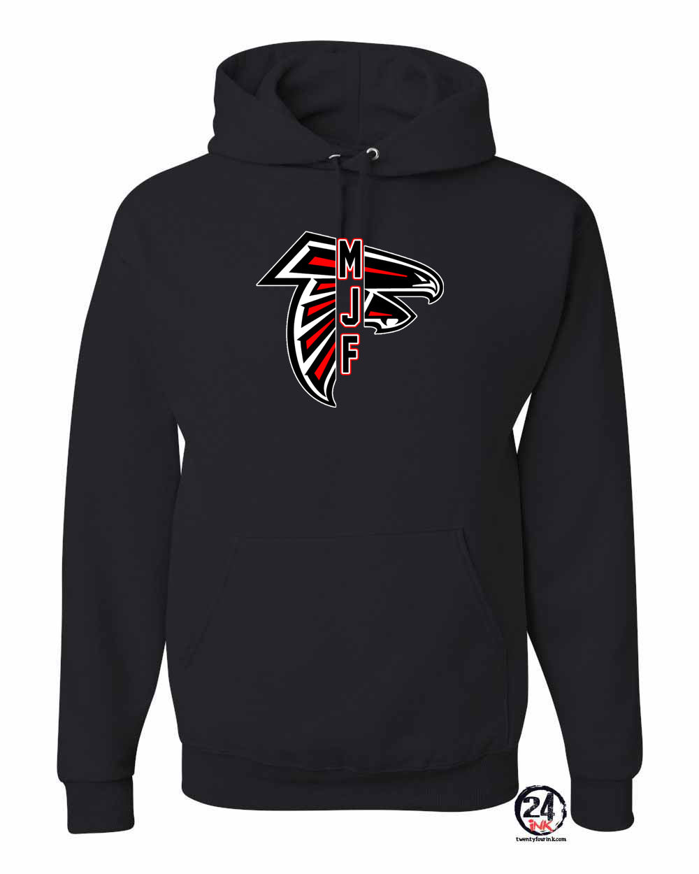 Jr. Falcons Football Hooded Sweatshirt Design 5