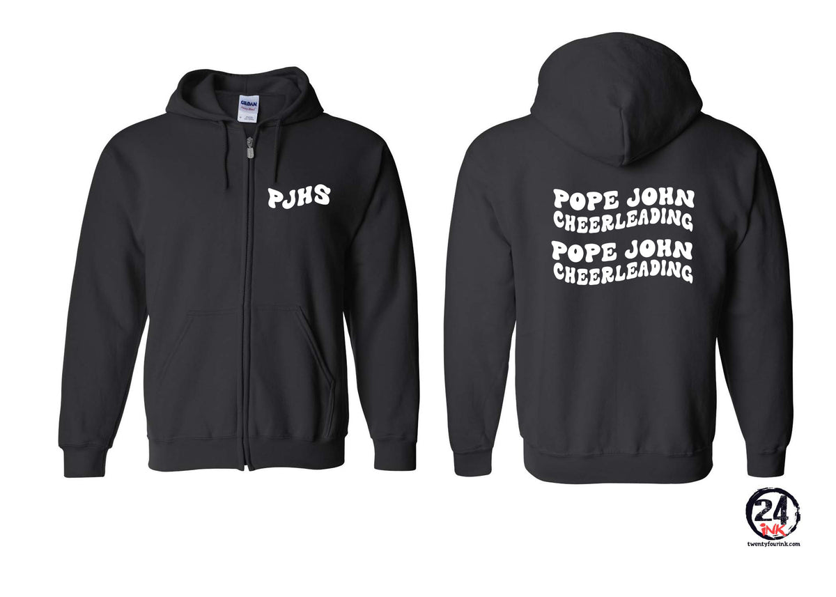 Pope John Cheer Design 6 Zip up Sweatshirt