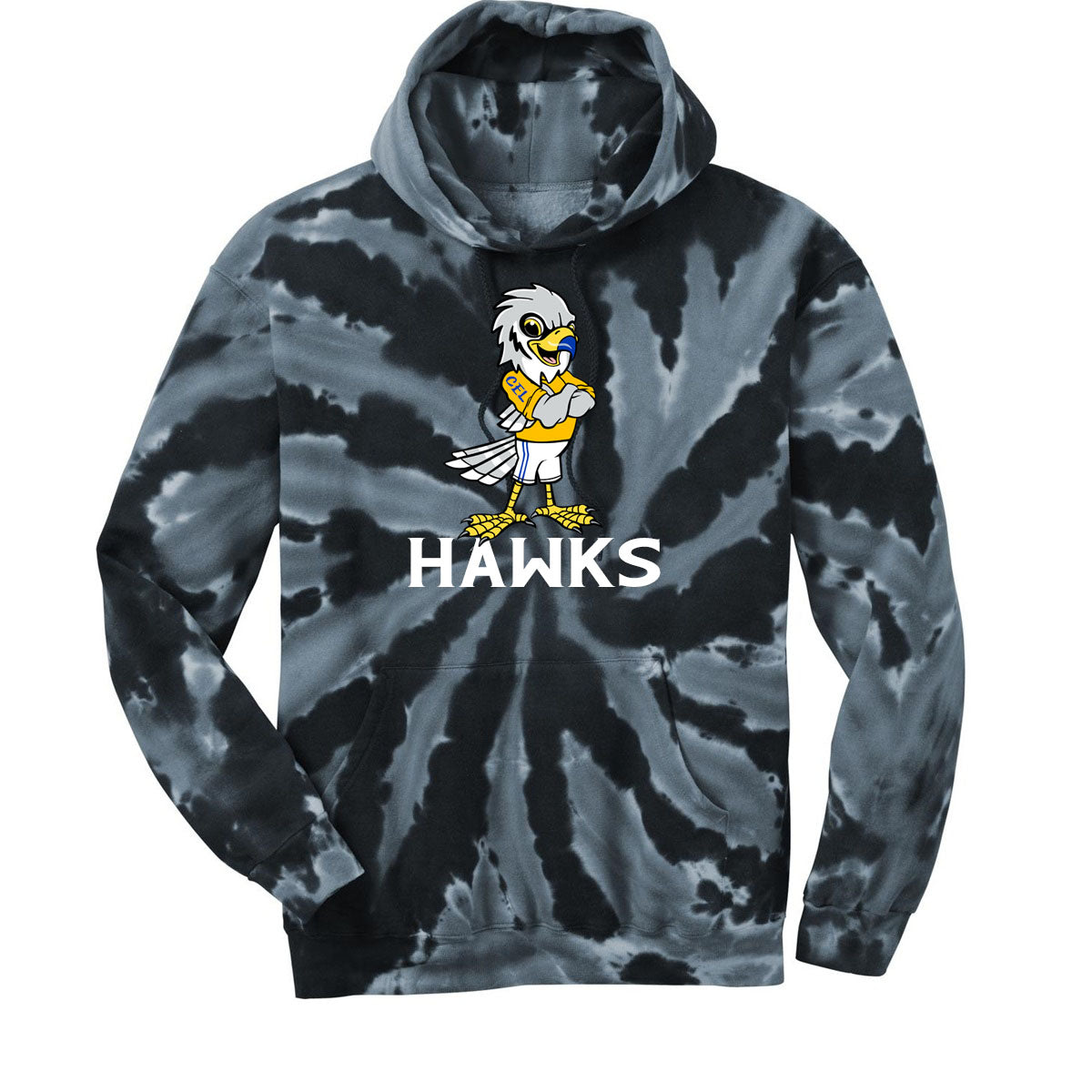 Clifton E. Lawrence Tie-Dye Hooded Sweatshirt Design 2